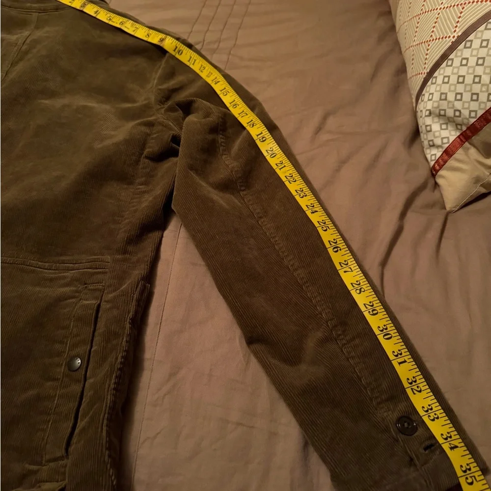 Men's Olive and Khaki Military Jacket - Picture 6 of 7